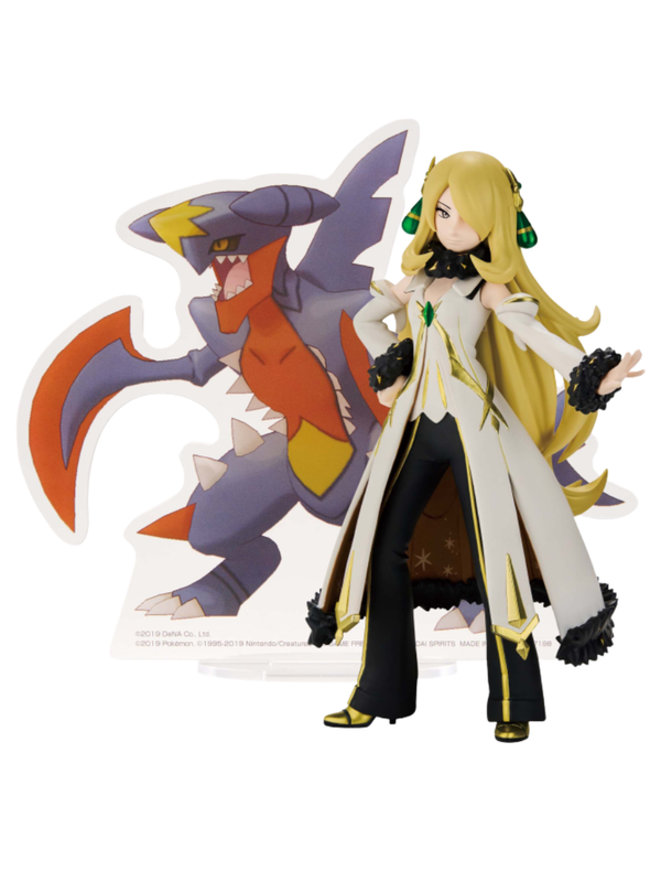 Pokemon Masters EX PANEL SPECTACLE  Cynthia & Mega Garchomp figure