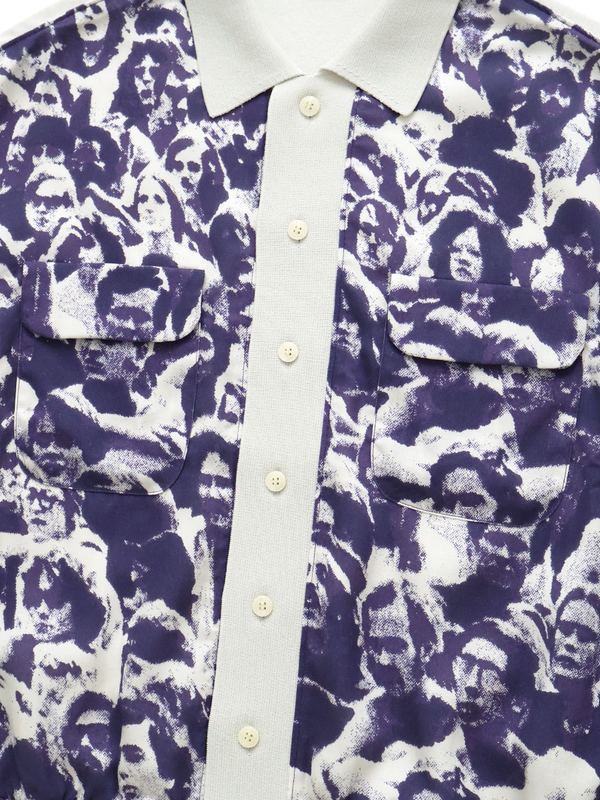 Kapital Knit x Rayon Polo Shirt (Festival Print)