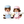 Load image into Gallery viewer, Sekiguchi Monchhichi Patisserie Sweet Sugar Tokyo Station Limited 2026 Boy &amp; Girl Plush Set S Size
