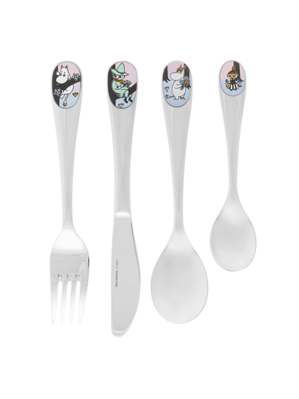 Moomin Cutlery Children Set Friends Forever – Stainless Steel 4-Piece Set