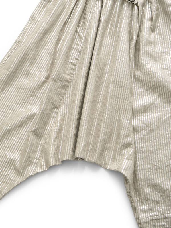 Kapital Linen Glitter Phillies Stripe Sarouel Easy Pants