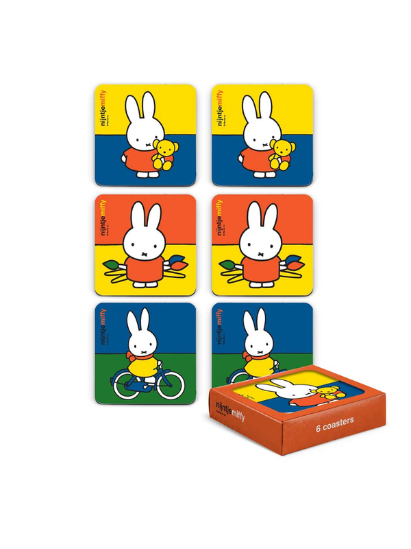 Miffy Coaster Set of 6 Cork Drink Coasters
