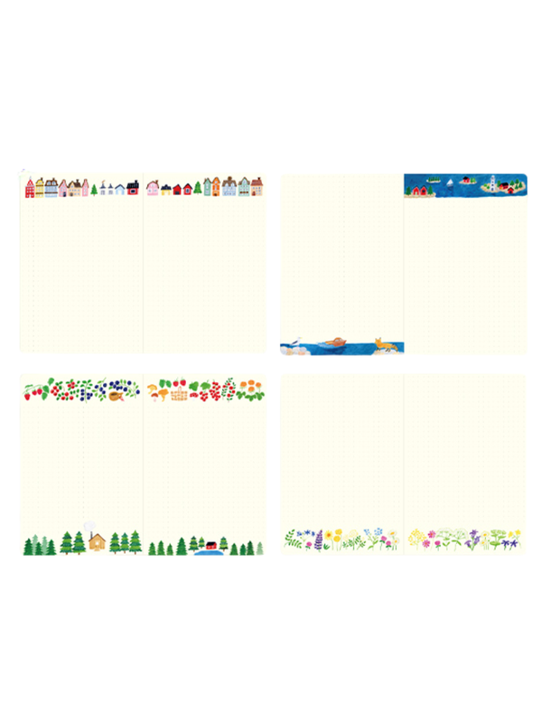 Midori Yuru Log B6 Dot Grid Notebook - Nordic Design (15354006)