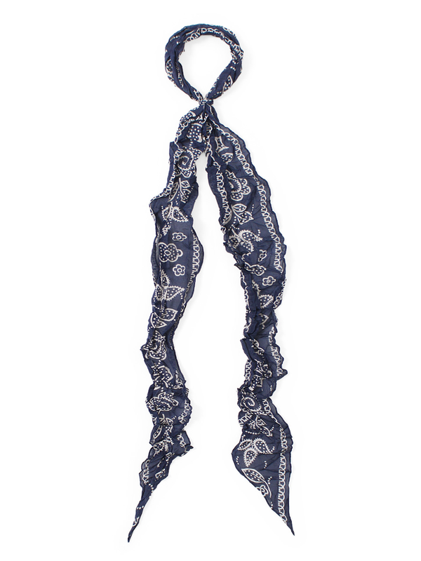 Kapital Washed Silk Moga Scarf (Escargot Flower)