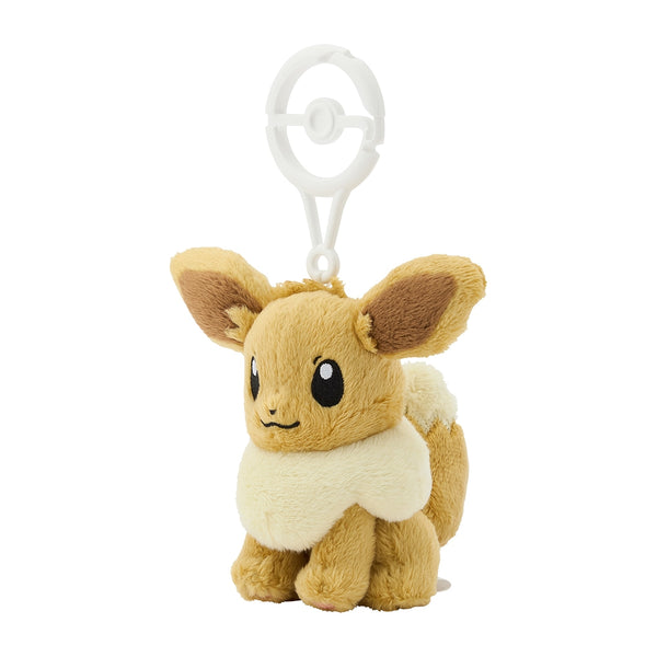 Pokemon Eevee Plush Mascot with Poke Ball Carabiner