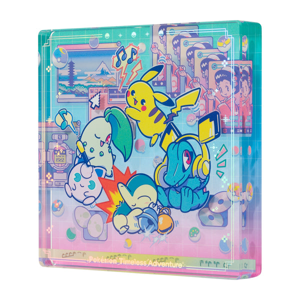 Pokemon Timeless Adventure Johto Acrylic Block 30th Anniversary