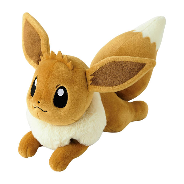 Pokemon Plush ife Size Eevee Laying Down Plush Toy