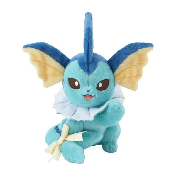 Eevee Collection Vaporeon Plush – Cute Ribbon Style Soft Toy Pokemon Center Exclusive