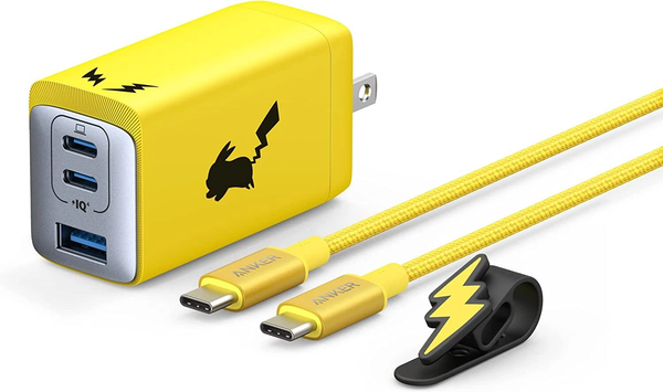 Anker Pokémon Pikachu 65W USB Fast Charger Set