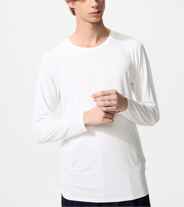 Uniqlo AIRism Long Sleeve Crew Neck T-Shirt