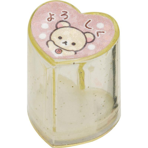 San-X Rilakkuma Mini Stamp Set FT72501 – 8 Stamps with Glitter Case