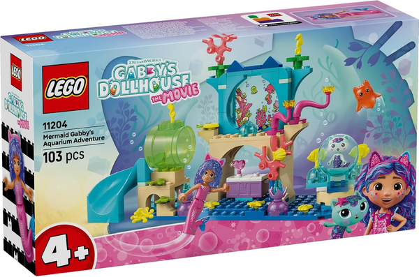 LEGO Gabby’s Dollhouse Mermaid Gabby Adventure 11204 Building Toy Set