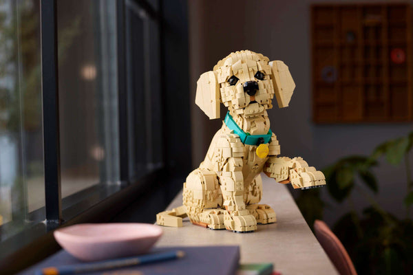 LEGO Icons Golden Retriever Puppy 11384 – Adult Building Set