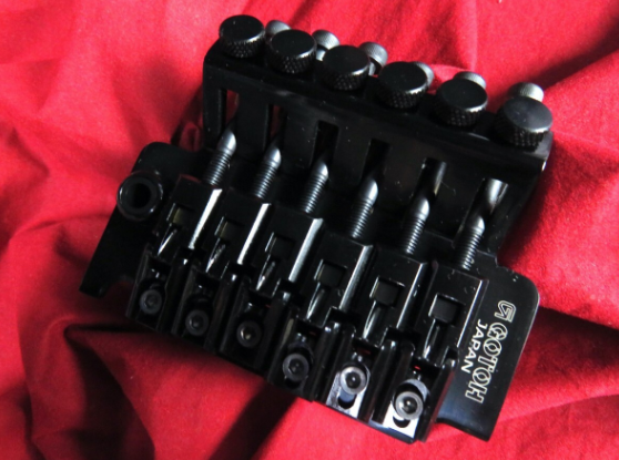 GOTOH GE1996T-BK Black Tremolo Unit Bridge 33mm for Electric Guitar