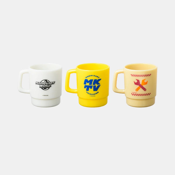 Mario Kart World Stacking Mug Set – 3-Piece Lightweight Plastic Cup Set