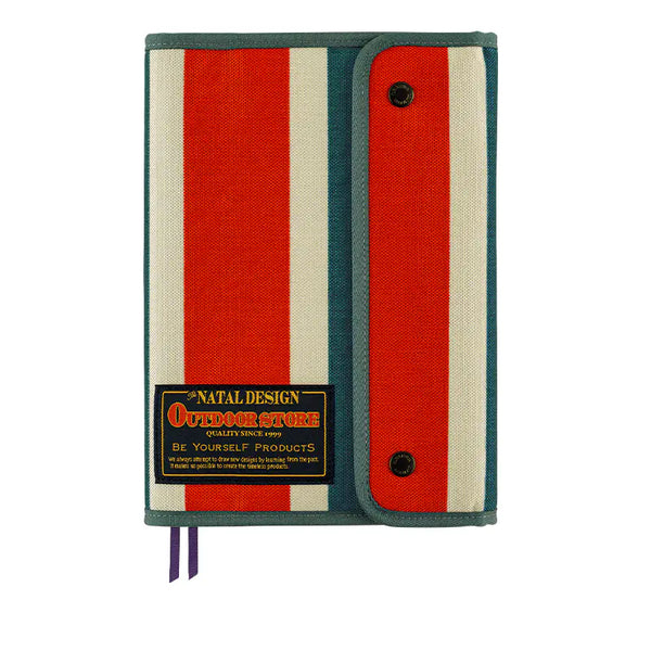 Hobonichi Techo 2027 NATAL DESIGN Hello New Day Retro Stripe A5 Cousin Planner Cover