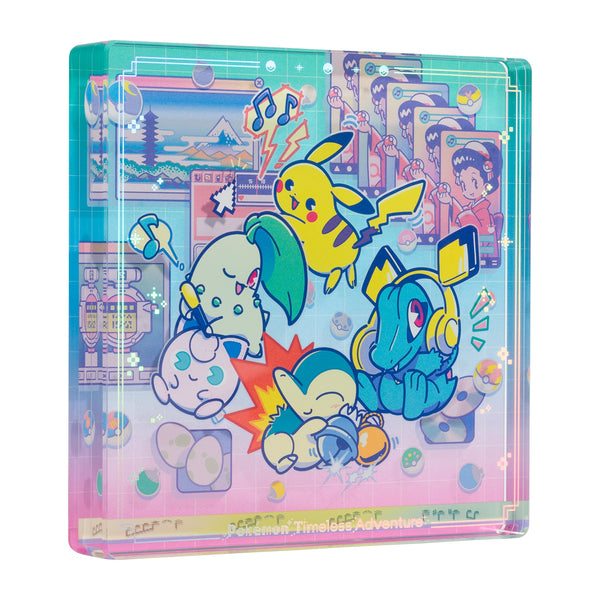 Pokemon Timeless Adventure Johto Acrylic Block 30th Anniversary