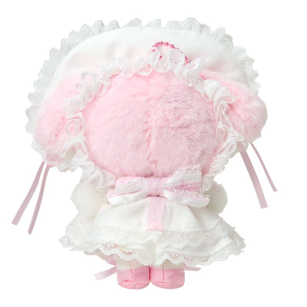 Sanrio My Melody Mascot Holder Keychain White Frill & Lace Series