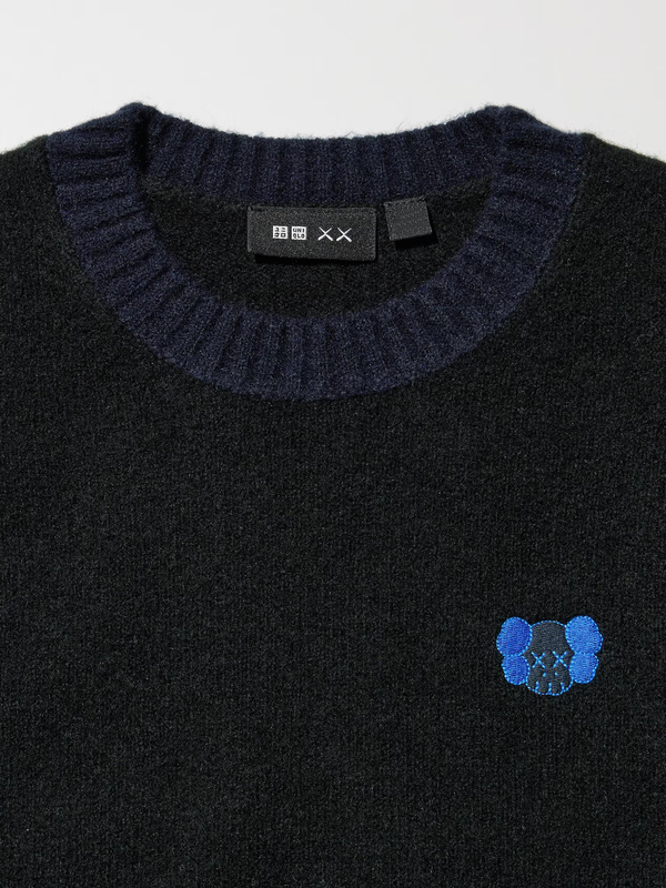 Uniqlo KAWS Winter Soufflé Yarn Crew Neck Sweater