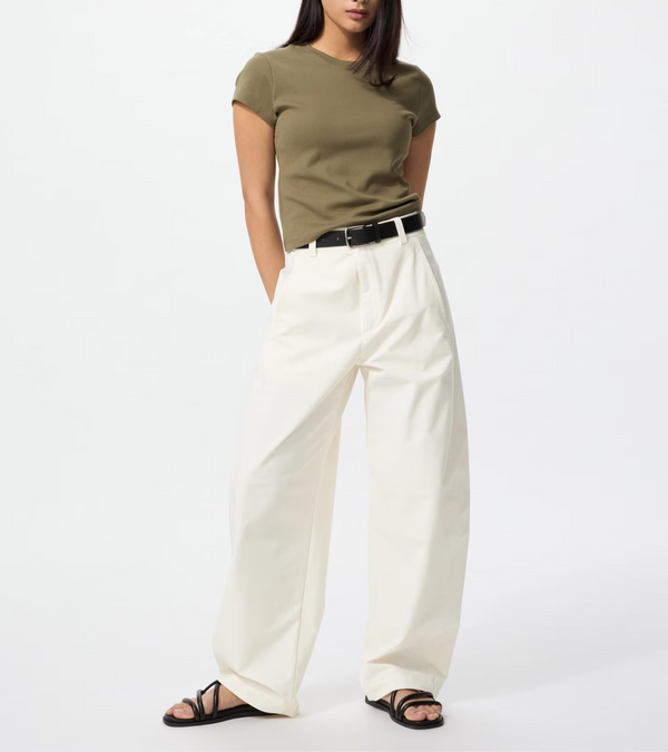 UNIQLO 475344 Jersey Barrel Leg Pants