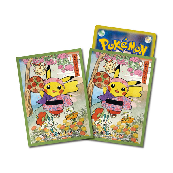 Pokemon Card Game Pikachu Hanagasa Festival Deck Shield (Green)