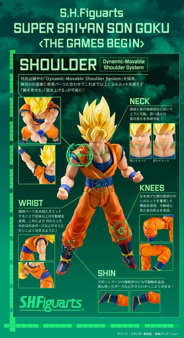 Bandai S.H.Figuarts Super Saiyan Son Goku The Games Begin Action Figure