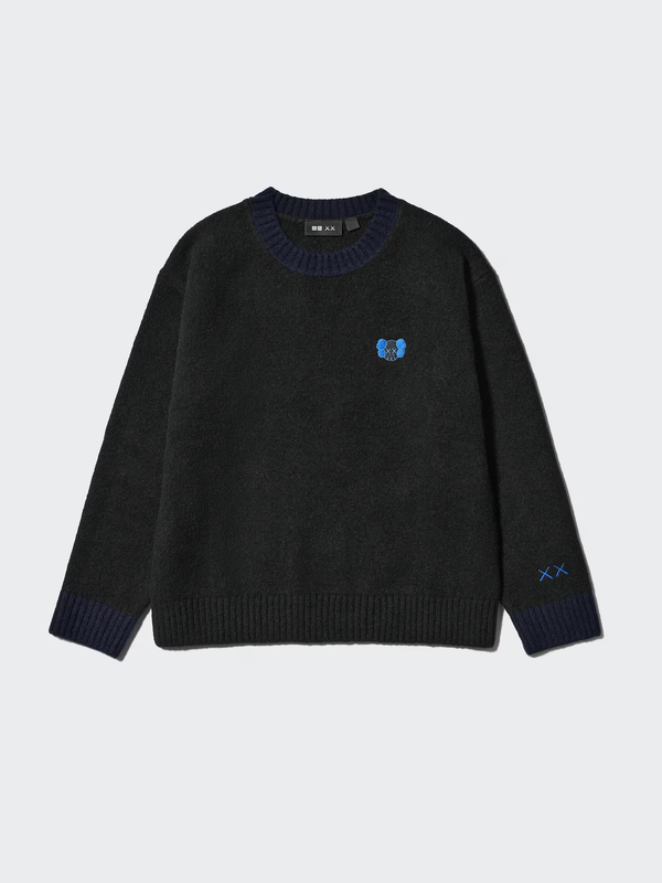 Uniqlo KAWS Winter Soufflé Yarn Crew Neck Sweater