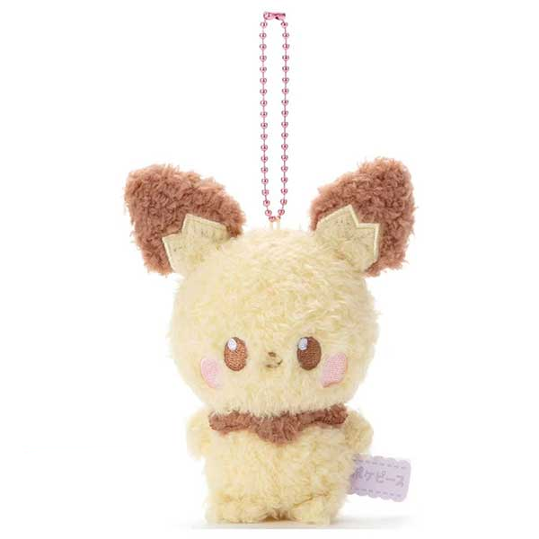 Pokemon PokePeace Plush Ball Chain Mascot Pichu Soft Keychain Plush