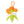 Load image into Gallery viewer, Pokemon Flabébé Plush Mascot Orange Flower
