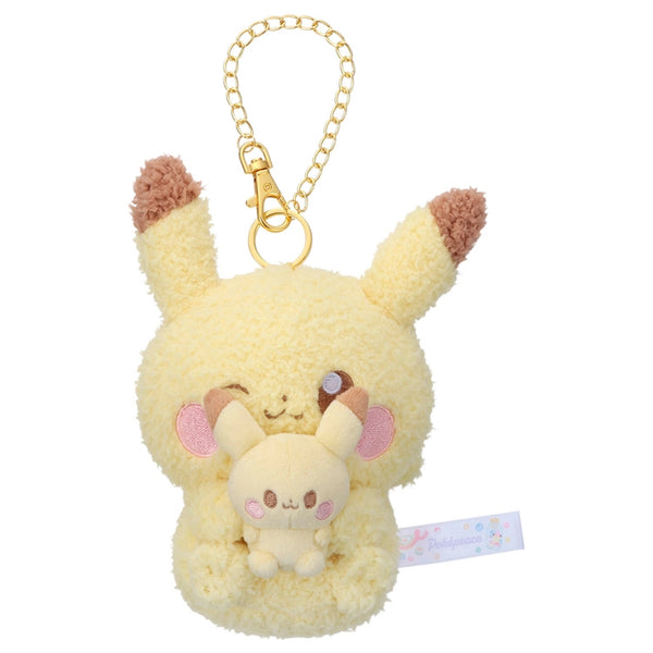 Pokemon PokePeace Pikachu Plush Mascot Keychain