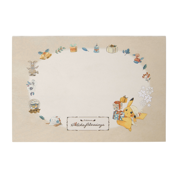 Pokemon Holiday Blessings Message Card Set