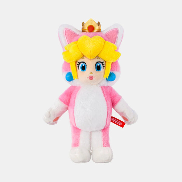 Super Mario Cat Peach Mascot Plush with Ball Chain