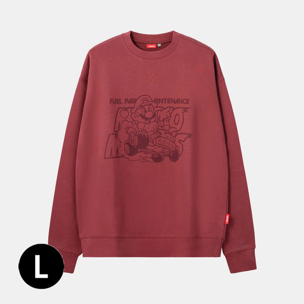 Mario Kart World Crewneck Sweatshirt Unisex Cotton Blend Long Sleeve Top