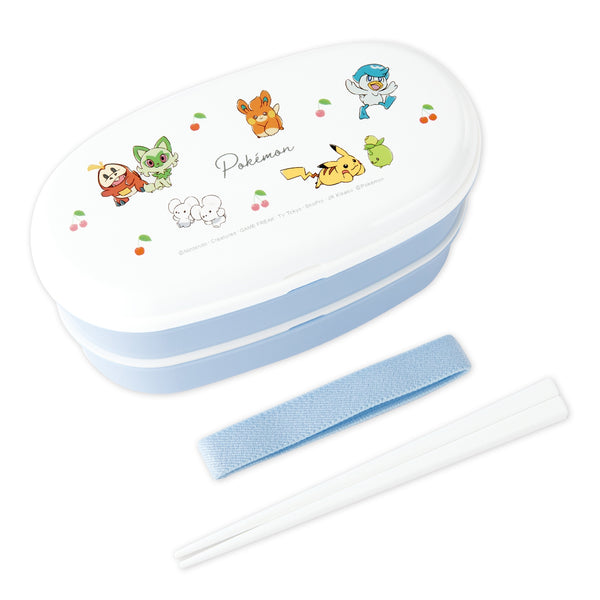 Pokemon Oval 2-Tier Bento Lunch Box – Cherry Pattern