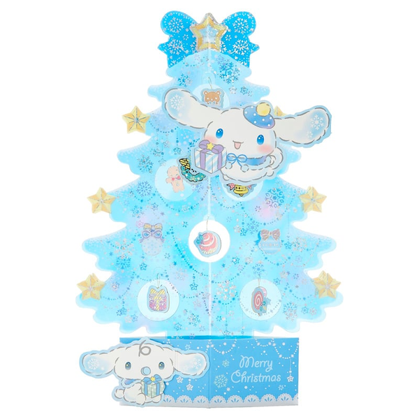 Sanrio Christmas Cinnamoroll Light Blue Tree 3D Greeting Card