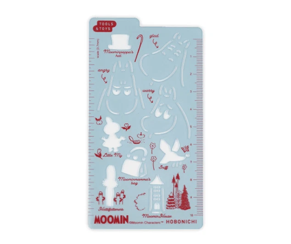 Hobonichi Techo 2026 Moomin Template Acrylic Stencil Ruler