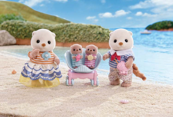 Sylvanian Families Sea Otter Family FS-54 Doll Set