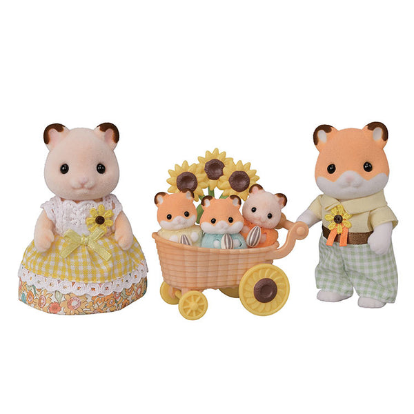Epoch Sylvanian Families FS-61 Sunflower Theme Hamster Family Set