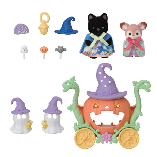 Sylvanian Families Halloween Ghost and Pumpkin Carriage Set