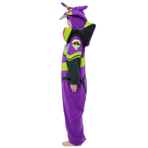 SAZAC Kigurumi Pajamas - Glow-in-the-Dark Evangelion Unit-01 Cosplay Costume