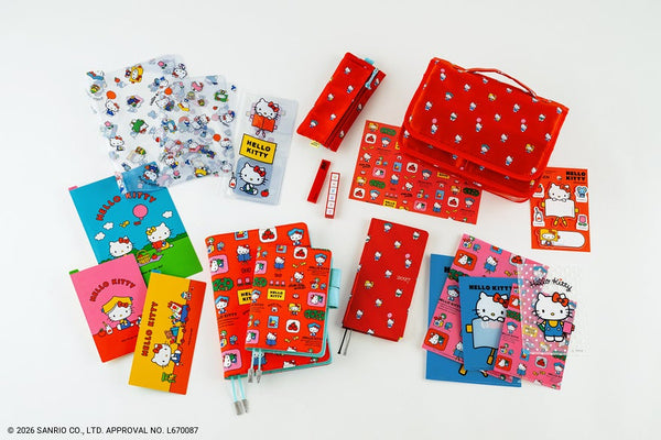 HELLO KITTY Hobonichi Stappo “Techo to Otomodachi”  Standing Organizer Pouch