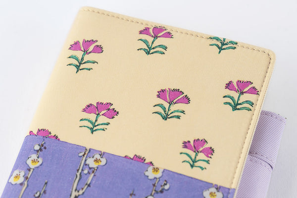 Hobonichi Techo 2026 Unsodo Bijutsukai Plum & Nadeshiko Floral Design A6 Cover
