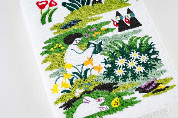 Hobonichi 5-Year Planner 2026 Iyo Okumi “Haconiwa” Embroidered Cover Gift Set
