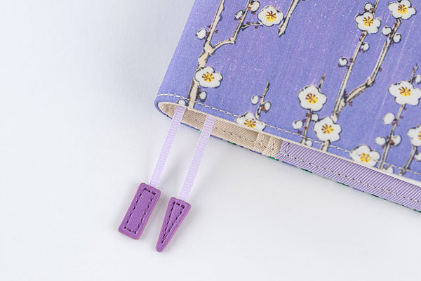 Hobonichi Techo 2026 Unsodo Bijutsukai Plum & Nadeshiko Floral Design A6 Cover