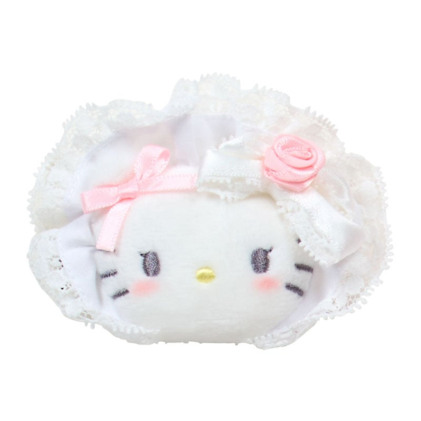 Sanrio Characters Secret Hair Clip (White Frill) Set (Box of 8 Pieces)