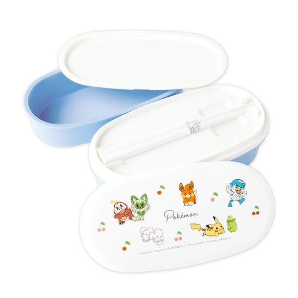 Pokemon Oval 2-Tier Bento Lunch Box – Cherry Pattern