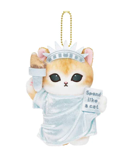 mofusand – Mofumofu Journey Statue of Liberty Meow Mascot Keychain