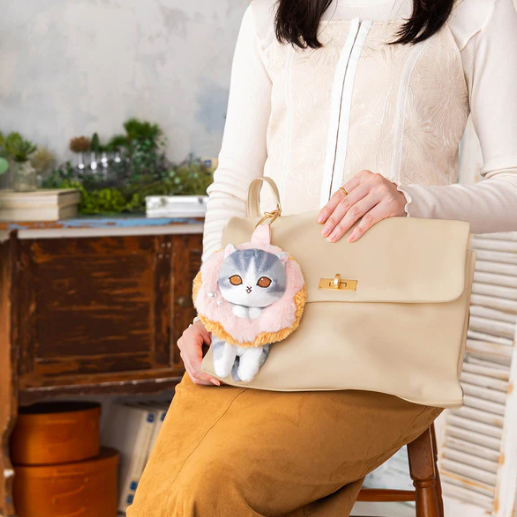 mofusand – Coffee and Donuts Strawberry Cream Mascot Keychain