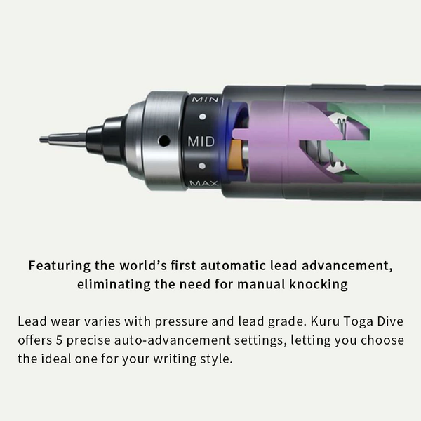 Mitsubishi Kurutoga Dive 0.5mm Mechanical Pencil