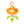 Load image into Gallery viewer, Pokemon Flabébé Plush Mascot Orange Flower
